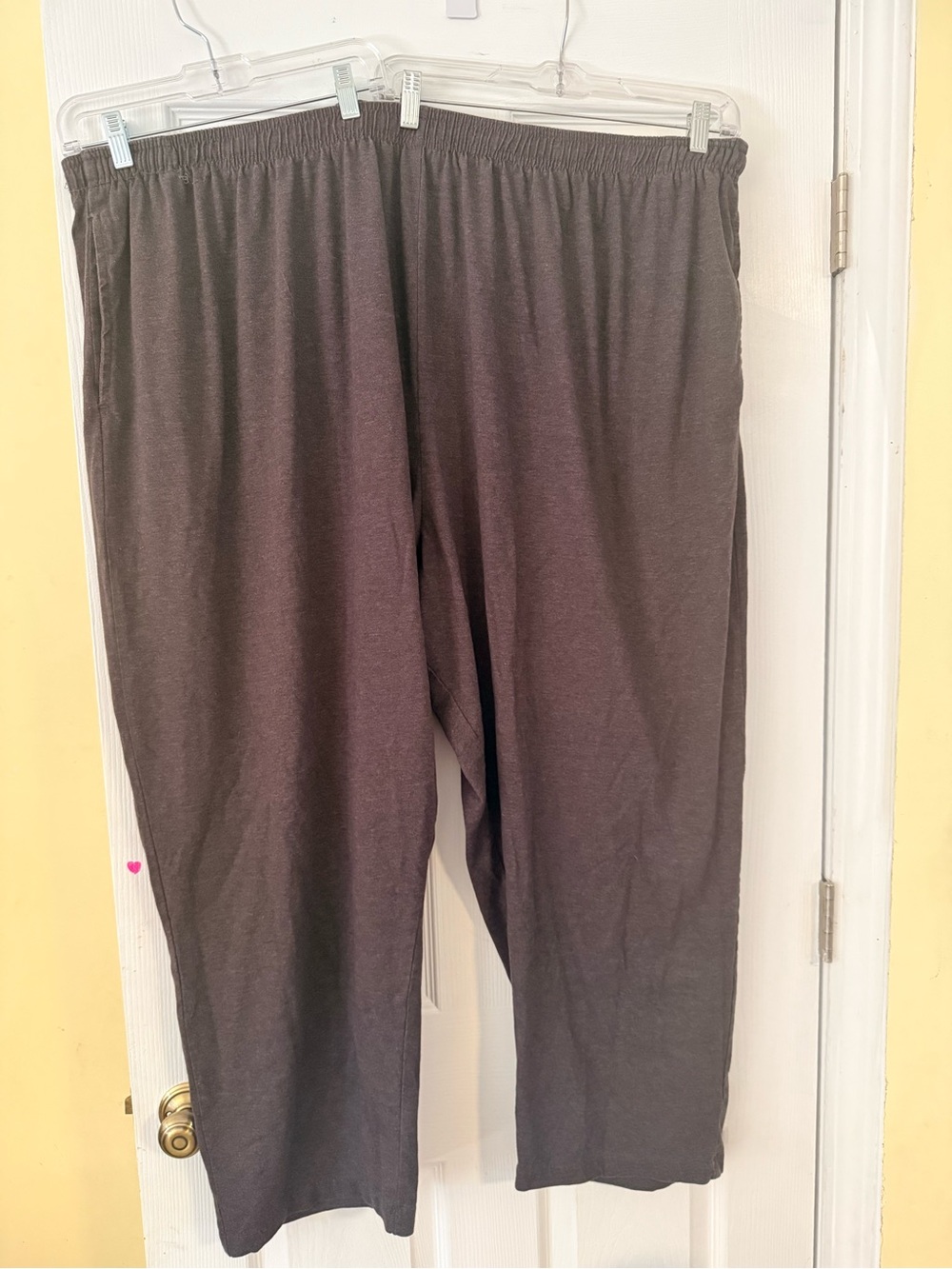 KingSize Sweatpants Mens 6XL Charcoal Athletic Elastic Waist Tapered Leg Pull On